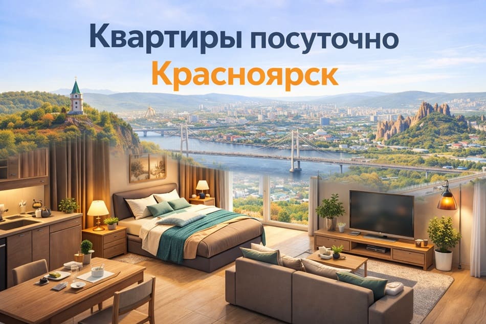 Квартиры посуточно Красноярск — как снять комфортное жильё на сутки
